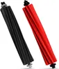 Two vacuum cleaner brush rolls, one black and one red, are shown diagonally against a white background. Produktbild-Vorschau