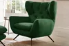KAWOLA Sessel CHARME Hochlehnsessel Cord smaragd Produktbild-Vorschau 3