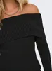 ONLY Weicher Strickpullover Langarm Schulterfrei Größe: L Produktbild-Vorschau 5
