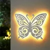 Solar Wandbild Schmetterling weiß mit 30 LED - 34 x 27 cm - Produktbild-Vorschau 7