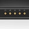 A close-up view of the control panel of a kitchen appliance, likely a range hood, showing several buttons with icons and illuminated indicators. Podgląd zdjęcia produktu
