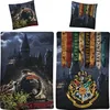 A collage of Harry Potter themed images, including Hogwarts Castle, the Hogwarts Express, and house banners. Produktbild-Vorschau