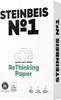 A close-up view of a ream of Steinbeis No.1 paper packaging. Produktbild-Vorschau