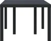 vidaXL Záhradný stôl antracit 150 x 100 x 73 cm polyratan Náhľad obrázku produktu 2