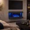 COSTWAY, chimenea eléctrica de 32 pulgadas, de 3 lados, Vista previa de la imagen del producto 2