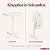 ONBEST Stehtisch | klappbar | mit Husse | Ø 80 cm | 60 kg | Produktbild-Vorschau 5