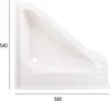 Wohnwagen Waschbecken (LxBxT) 58 x 54 x 9 cm ABS weiß Produktbild-Vorschau 2