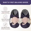 YALION Baby Krabbelschuhe weiches Leder rutschfest Elefant Produktbild-Vorschau 6