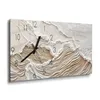 DEQORI Glasuhr 60x30 cm Zahlen 'Sandwellenzauber' Wanduhr Produktbild-Vorschau 2