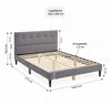 Homestyle4u Polsterbett 160x200 cm Bett Doppelbett mit Produktbild-Vorschau 14