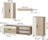 Parete attrezzata Vicco Berno Sonoma Set di 4, Model 41601 Anteprima dell’immagine prodotto 7