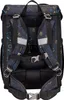 The back of a child's backpack with a space-themed pattern. Voir les images du produit