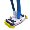 A close-up shot of a pool cleaner head with a blue hose attached, set against a white background. Produktbild-Vorschau