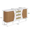 MERAX Sideboard Skandi mit 2 Schiebetüren und 3 Produktbild-Vorschau 6