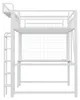 STILVORA Hochbett 90x200cm mit Schreibtisch und Produktbild-Vorschau 7