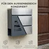 HOMCOM Wetterfester Briefkasten mit Zeitungshalter und 2 Produktbild-Vorschau 4