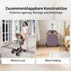 Poussette pliable dossier réglable 0-6 ans avec habillage Voir les images du produit 3