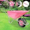 Matrix Schubkarre 100l 250kg Luftrad Kunststoffwanne Pink Produktbild-Vorschau 9