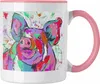 Trendation - Schwein Tasse Geschenk Bauern Schweine Polygon Produktbild-Vorschau 1