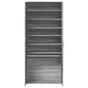 vidaXL Botník sivý Sonoma 80x39x178 cm Materiál na báze Náhľad obrázku produktu 6