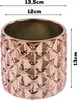 Keramik Blumentopf übertopf mit Roségold Spiegeleffekt Produktbild-Vorschau 2