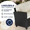 CASARIA® Polyrattan Ecklounge Set WPC Esstisch Ecksofa 2 Produktbild-Vorschau 5