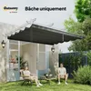 Outsunny Toile de toit pour pergola tonnelle rétractable de Voir les images du produit 7