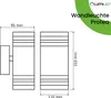 LUMILED Außenwandleuchte Wandlampe aussen Außenleuchte Wand Produktbild-Vorschau 7