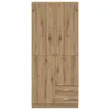 vidaXL Armadio rovere Artisan 80x52x180 cm materiale a base Anteprima dell’immagine prodotto 4