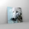 Bilder auf glas - Einteilig - Weiß Der Wolf Bild - 30x30cm Produktbild-Vorschau 4