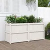 Cloris Designermöbel Pflanzkübel Weiß 150x50x70 cm Produktbild-Vorschau 1
