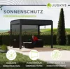 Juskys Seitenwand 4 m für Lamellendach Tahiti - Aluminium & Produktbild-Vorschau 2