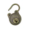 Mini Deko Vorhängeschloss mit Schlüssel HMF 6490 Rund Bronze abschließbar Produktbild-Vorschau