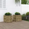 vidaXL Bac à plantes 2 pcs. Bois de pin imprégné Voir les images du produit 2