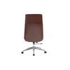Miliboo - Design-Bürosessel dunkles Holz und Schwarz CURVED Produktbild-Vorschau 5