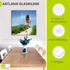 ARTland Glasbild Am Leuchtturm Größe: 50x50 cm Produktbild-Vorschau 3