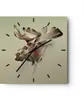 Wanduhr - Quadrat - Glasuhr - Elch Abstraktion - 40x40cm - Produktbild-Vorschau 1