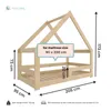 NeeSleep® Hausbett 90x200 cm ohne Rausfallschutz Produktbild-Vorschau 2