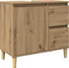 vidaXL Waschbeckenunterschrank Artisan-Eiche 65x33x60 cm Produktbild-Vorschau 1