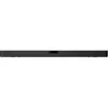 A black soundbar is centered on a white background. Produktbild-Vorschau