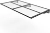 TrendLine Vordach Bordeaus Aluminium schwarz 200 x 90 cm Produktbild-Vorschau 1