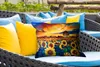 MuchoWow® Outdoor Kissen - Gemälde - Ölfarbe - Blumen - Produktbild-Vorschau 4