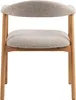 Chaise en bois « Addi » (lot de 2) beige, tissu, bois Voir les images du produit 13