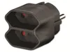 GOOBAY Euro-Zweifachstecker NK 002, schwarz Produktbild-Vorschau 2
