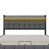 INONEFT Polsterbett Boxspringbett 160x200 cm mit LED und Produktbild-Vorschau 7