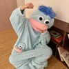 Silly Onesie Blau Plüsch Monster Onesie Pyjama – Produktbild-Vorschau 5
