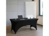 Tischhusse 180 cm Stretch – Schwarz – Catering Tischbezug – Produktbild-Vorschau 4