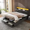 Merax Polsterbett 140x200cm mit Bettkasten und LED, Produktbild-Vorschau 1