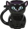 Schwarze Katze „Cute & Creepy“ Kaffeebecher als Produktbild-Vorschau 1