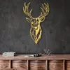 Wallity, Red Deer 3, decorazione murale, oro, metallo, 42 x Anteprima dell’immagine prodotto 1